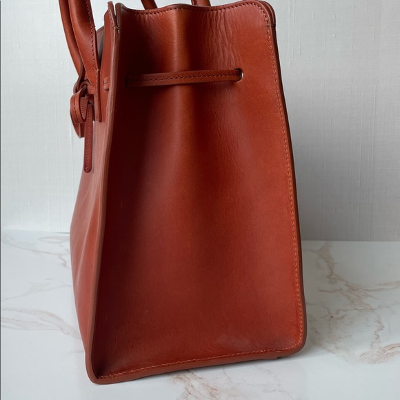 Mansur Gavriel Caramel Leather Tote. - Picture 6 of 16